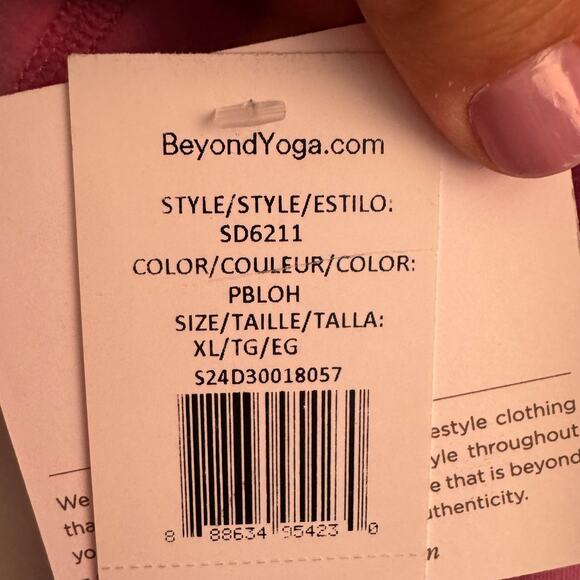 New Beyond Yoga Refocus Spacedye Mini Dress Pink Round Neck Sleeveless Sz XL - Picture 7 of 11